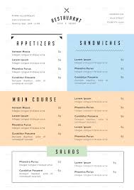 Simple Restaurant Menu Menu Restaurant Cafe Menu Design Menu Design Template
