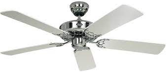 The vengeance™ led ceiling fan offers a chic, updated look with its. Casafan Classic Royal 103 Ch Ceiling Fan O 103 Cm Wing Colour White Case Colour Chrome Glossy Conrad Com