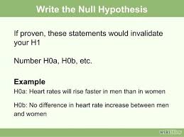 Difference between null hypothesis and alternative hypothesis with simple example. How To Write A Hypothesis Statement For A Research Paper