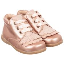 Rose Gold Leather Boots For Girl By Children S Classics Discover More Beautiful Designer Shoes For Kids Online Rose Gold Boots Gold Boots Leather Boots