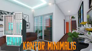 Desain Kantor Minimalis Modern 4 X 10 M Youtube Kantor Modern