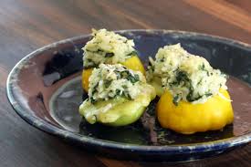 Patty Pan Squash With Rice Stuffing Recipe Patty Pan Squash Recipes Summer Squash Recipes Side Dishes