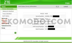 Pada umumnya, username dan password default (standar) router zte f609 dan zte f660 indihome yang sering dijumpai adalah baca juga: Zte Admin Password Zxa10 C220 Console Password Telnet Access Password Changing The Admin Password Router Reset Procedure Blog Pertanian