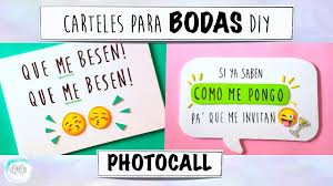 Si no lo fuera, tendríamos a personas colocadas en los rincones del salón, en lugar de un televisor. Como Hacer Carteles De Boda Photocall Diy Youtube