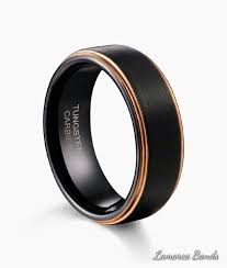 Black And Rose Gold Ring Mens Rose Gold Black Wedding Band Mens Wedding Band Rose Gold Ring Mens Wedding Band Black Mens Band Trouwen