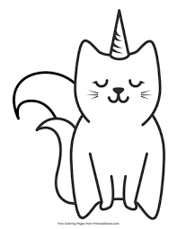 Caticorn coloring pages are a fun way for kids of all ages to develop creativity, focus, motor skills and color recognition. Caticorn Coloring Page Free Printable Pdf From Primarygames