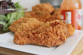 If you try to eat fried chicken right out of the grease you'll just burn your mouth and not get to taste the tried and true recipe for classic southern fried chicken that is pan fried crispy and golden brown. Spicy Crispy Fried Chicken Recipe
