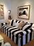Black And White Striped Dresser