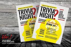 Get the word up both in your bar with posters and outside your bar with flyer or postcards . 14 Free Trivia Night Flyer Template Download Graphic Cloud