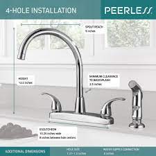 This type is also popular as a bathroom faucet. P299578lf Two Handle Kitchen Faucet