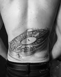 See more ideas about tattoos, record player tattoo, tattoo designs. 50 Vinyl Record Tattoo Designs For Men Long Playing Ink Ideas