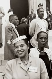 Front Rosa Parks And Ella Barker At The Prayer Pilgrimage For Freedom Washington D C May 1957 To Commemo Coloured People Rosa Parks Civil Rights Leaders