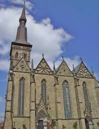 The innenstadt (city centre) is the central district of the city of osnabrück in lower saxony, germany; St Marien Kirchenkreis Osnabruck