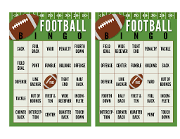 Check out more custom diy bingo cards in many new themes and styles and for different occassions. Super Bowl Football Bingo Cards Free Printable The Taylor House