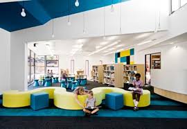 Playful And Colourful School In Australia Interior Design School School Library Design School Interior