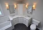 Corner double vanity