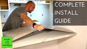 Formica countertops take minimal installation time, and your kitchen will be up and ready for you find out if the quote includes permits required for the installation of formica countertop installation. How To Install Sheet Laminate On A Countertop Youtube