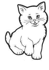 Easy crossword puzzles for kids! Cartoon Cat Drawing Cat Coloring Page Simple Cat Drawing