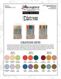 Tim Holtz Ranger Distress Crayons New Sets To Complete