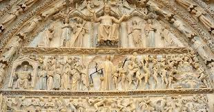 Tympan Du Portail Central De La Cathedrale Saint Etienne De Bourges Le Jugement Dernier Vers 1220 1230 Bourges Art Cathedral
