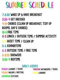 Many Years Ago I Started The Summer Off With A Simple Summer Schedule For Kids Although It Was Kids Schedule Kids Summer Schedule Summer Activities For Kids