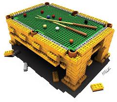Cool 3d Lego Pool Table Lego Pooltable Kids Kids Pool Table Cool Lego Billiards
