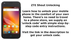 If it doesn't work, it's probably locked. Unlock Zte Shout Sim Network Unlock Pin Youtube