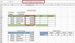 Contoh soal vlookup dan hlookup bukalah ms. Belajar Excel Rumus Vlookup Dan Hlookup Beserta Contohnya