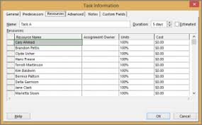 Assign People To Work On Tasks Project