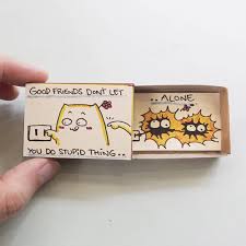 Friendship Card Friend Valentine Matchbox Gift Box Good Friend Don T Let You Do Stupid Thing Alone Ot10 Geschenke Basteln Geschenke Streichholzschachteln