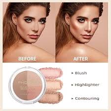 Amazon.com: PHOERA Contour Palette,Shades with Highlighter & Bronzer &  Blush,Non-greasy and Waterproof Contouring Makeup,Easy to Sculpt the Face  with Lightweight Makeup (#004) : Beauty & Personal Care