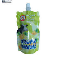 Koco Screw Cap Plastic Bag for Yogurt and Beverage Packaging Ketchup and  Salad Dressing Pouch
