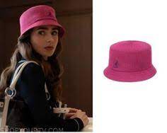 Emily In Paris Season 1 Episode 7 Emily S Pink Kangol Bucket Hat Shop Your Tv Kangol Bucket Hat Kangol Bucket Hat Looks