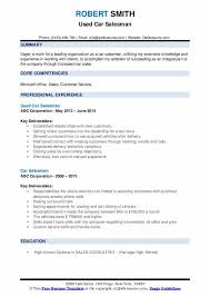 car salesman resume samples qwikresume