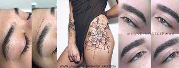 These animal print wall stencils can also be used as floor stencils, as seen in its pictures. Landing Strip Wax Studio Fotos Facebook