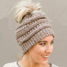 Soft Knit Ponytail Beanie 7 In 2021 Ponytail Beanie Knitted Ponytail Hat Ponytail Hat
