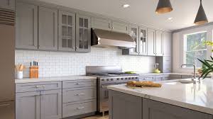 Forevermark Nova Light Grey Waverly Cabinets In 2020 Stained Kitchen Cabinets Kitchen Cabinetry Design Custom Kitchen Cabinets