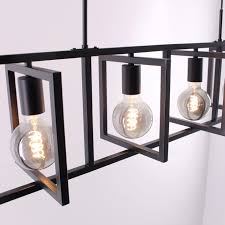 hanglamp zwart strak en industrieel rechthoek 100cm hanglamp industriele hanglampen plafondverlichting