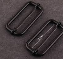2inch 51mm Black Metal Slide Buckle for Bag Belt Loop ...