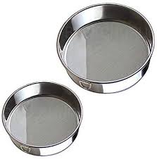 Flour Sifter For Baking 6 Inch And 8 Inch Sieve Fine Mesh Set Of 2 60 Mesh Premium R Chocolate Cream Cheese Frosting Cream Cheese Frosting Cream Cheese