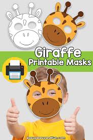 Parts listed for built equipemtn receipt template. Printable Giraffe Mask Template Easy Peasy And Fun Membership