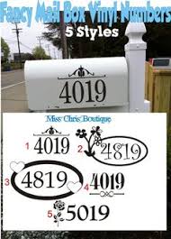 Product titlewhitehall locking wall mailbox number plaque insert. 7 Mailbox Address Vinyl Design Decals Ideas Mailbox Address Vinyl Designs Mailbox