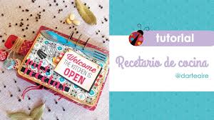 En recetario, recetas de cocina, los usuarios encontraremos miles de recetas ya precargadas en la app que podremos cocinar desde el primer día. Recetario De Cocina Scrapbooking Estilo Retro Con Authentique Youtube