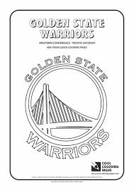 Cool Coloring Pages Nba Basketball Clubs Logos Western Conference Pacific Basket Golden State Warriors Golden State Warriors Colors Cool Coloring Pages