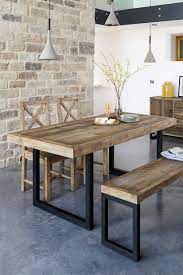 table a manger extensible bois recycle 160 200 cm brisbane table salle a manger salle a manger style industriel table de salle a manger bois