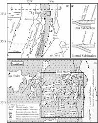 El noviciado, pudahuel 53 km. A Schematic Geological Map Of Central Chile Indicating The Location Download Scientific Diagram
