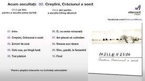 Pagesmediamusicalbummesaje de craciunvideoscraciunul aproape a sosit mai sunt 2 zile pana cand mosu' va. Millenium Crestini CrÄƒciunul A Sosit 02 15 Crestini CrÄƒciunul A Sosit Youtube