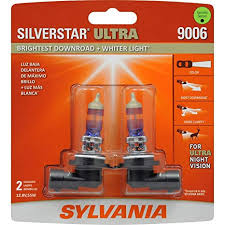 sylvania 9006 silverstar ultra high performance halogen headlight bulb high beam low beam and fog replacement bulb brightest downroad with