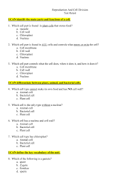 Animal cell has no cell wall. Reproduction In Cells Allen County Schools