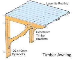 Build A Decorative Timber Awning Diy Awning Awning Over Door Window Awnings